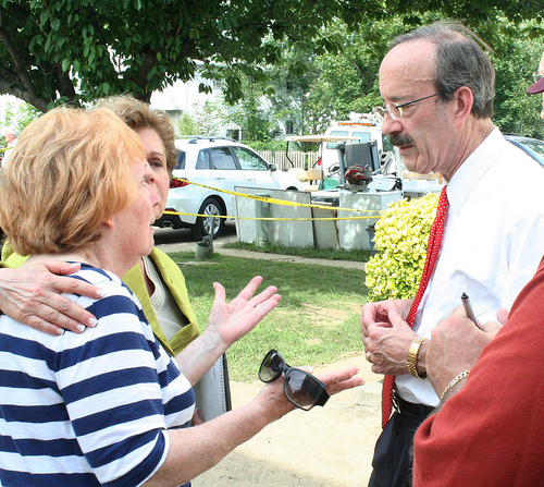 Rep. Engel tours flooding sites in district